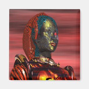 Aimant ARES - PORTRAIT DE CYBORG Science Fiction, Sci-Fi