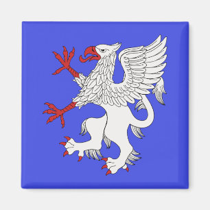 Aimant Argent Griffin Rampant