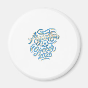Aimant Argentine Football 2026 Football Gras Pays Typogra