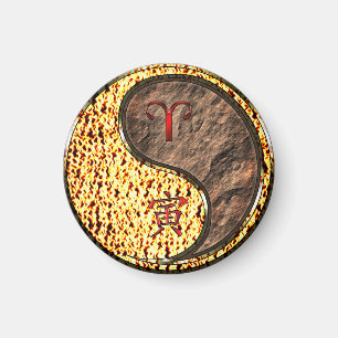 Aimant Aries et Tigre de la Terre