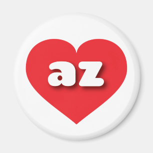 Aimant Arizona red heart - I love az