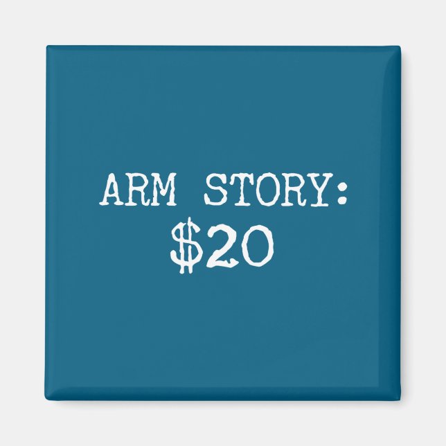 Aimant Arm Amputee Funny Gift Humor Missing Limb Quote  (Devant)