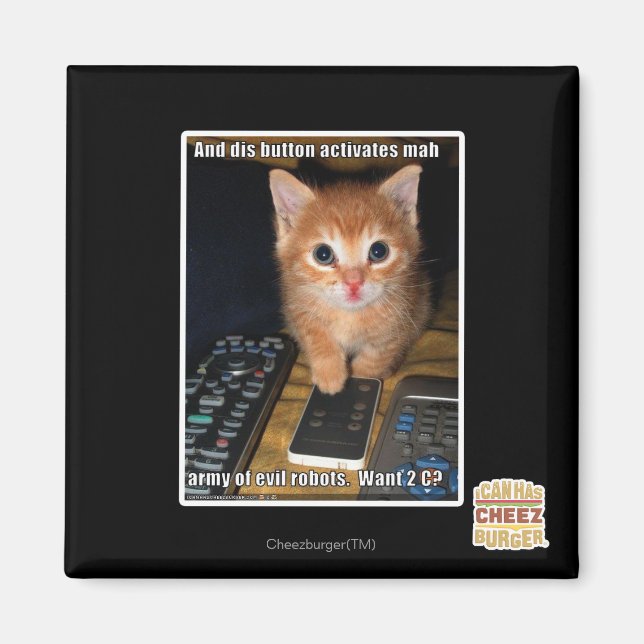 Aimant Armée des robots malfaisants (Devant)