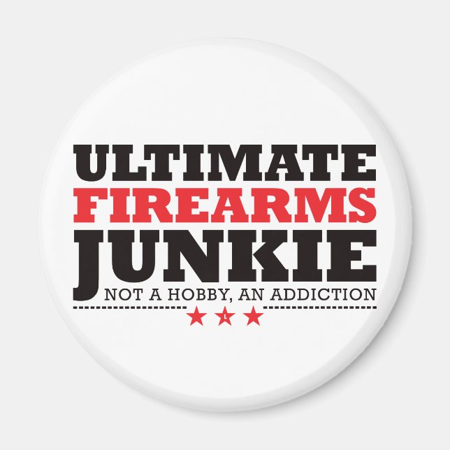 Aimant Armes à feu Ultimate Junkie - Rouge (Devant)