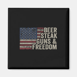 Aimant Armes À Vapeur De Bière Et Liberté - 4 Juillet Dra