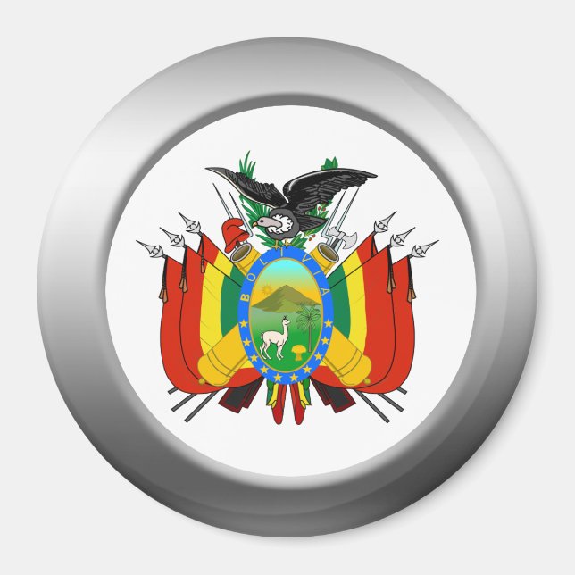 Aimant Armoiries de Bolivie (Devant)