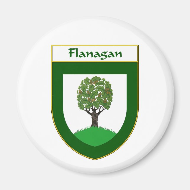 Aimant Armoiries de Flanagan/crête de famille (Devant)