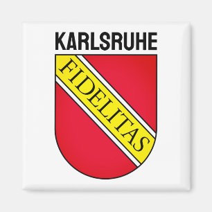 Aimant Armoiries de Karlsruhe, ALLEMAGNE
