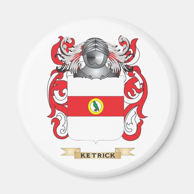 Aimant Armoiries de Ketrick (armoiries de la famille) (Devant)