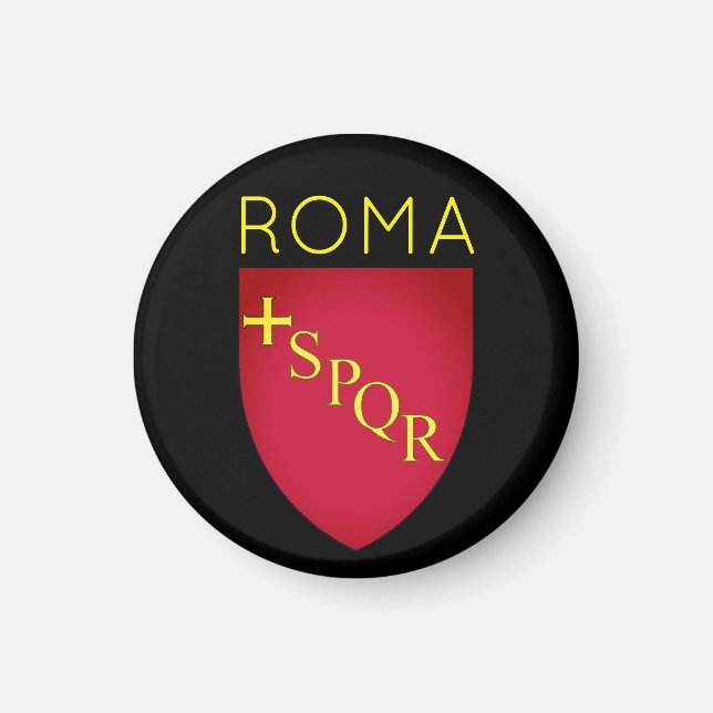 Aimant Armoiries de la ville de Rome, Italie (Devant)