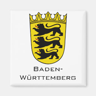 Aimant Armoiries de l'État de Bade-Wurtemberg, œuvre d'ar