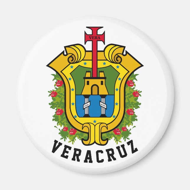 Aimant Armoiries de l'État de Veracruz (Mexique) (Devant)