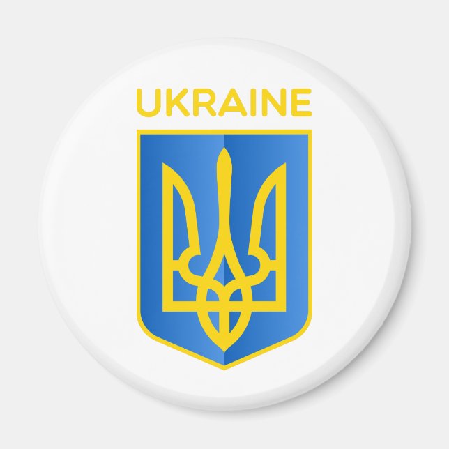Aimant Armoiries de l'Ukraine (Devant)