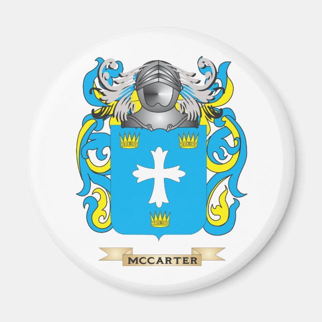 Aimant Armoiries de McCarter (crête de famille) (Devant)