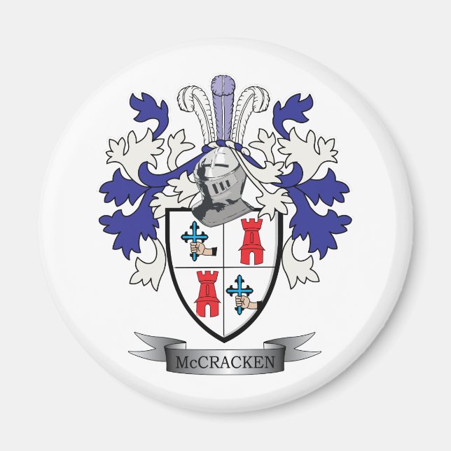 Aimant Armoiries de McCracken Family Crest (Devant)