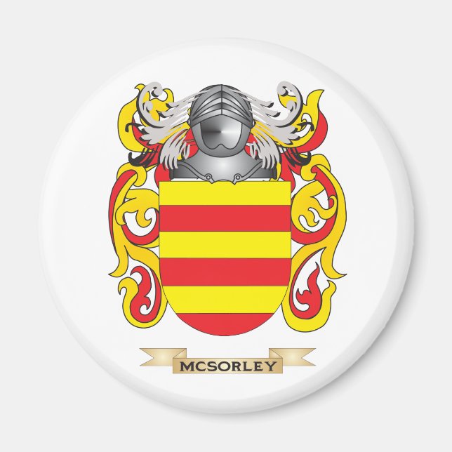 Aimant Armoiries de McSorley (crête de famille) (Devant)