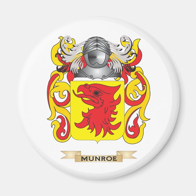 Aimant Armoiries de Munroe (crête de famille) (Devant)