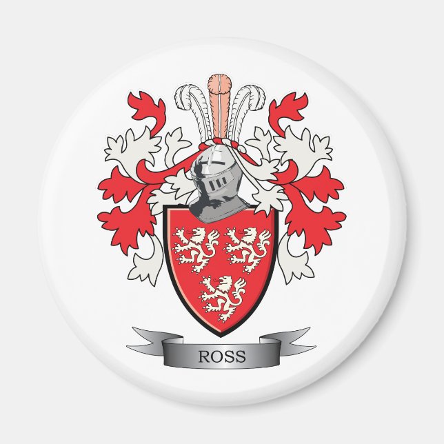 Aimant Armoiries de Ross Family Crest (Devant)