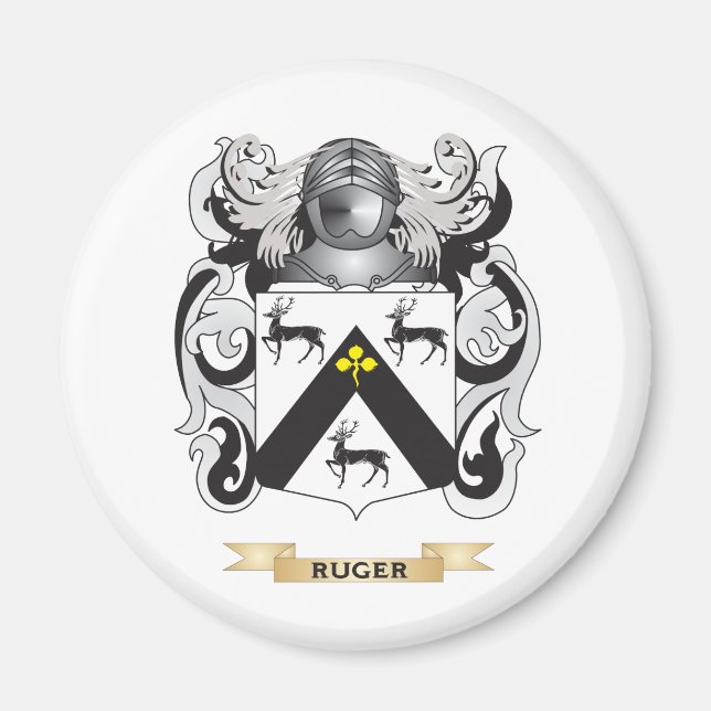 Aimant Armoiries de Ruger (crête de famille) (Devant)