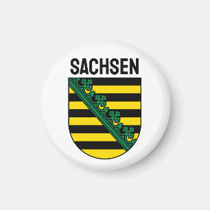 Aimant Armoiries de Sachsen (Saxe), ALLEMANDE