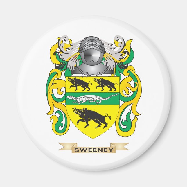 Aimant Armoiries de Sweeney (Armoiries de la famille) (Devant)
