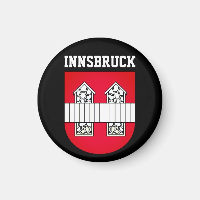 Aimant Armoiries d'Innsbruck - AUTRICHE (Devant)