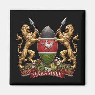 Aimant Armoiries du Kenya symbole emblème drapeau du pays