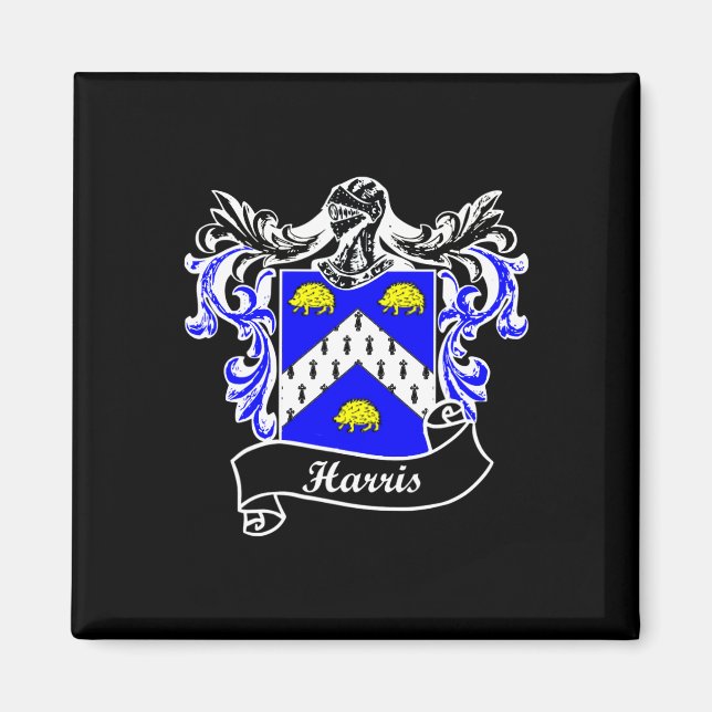 Aimant Armoiries Nom de famille Nom Famille Crest (Devant)