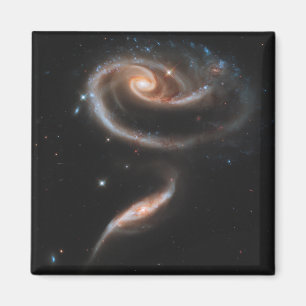 Aimant Arp 273 Galaxies Interagissant En Andromède.