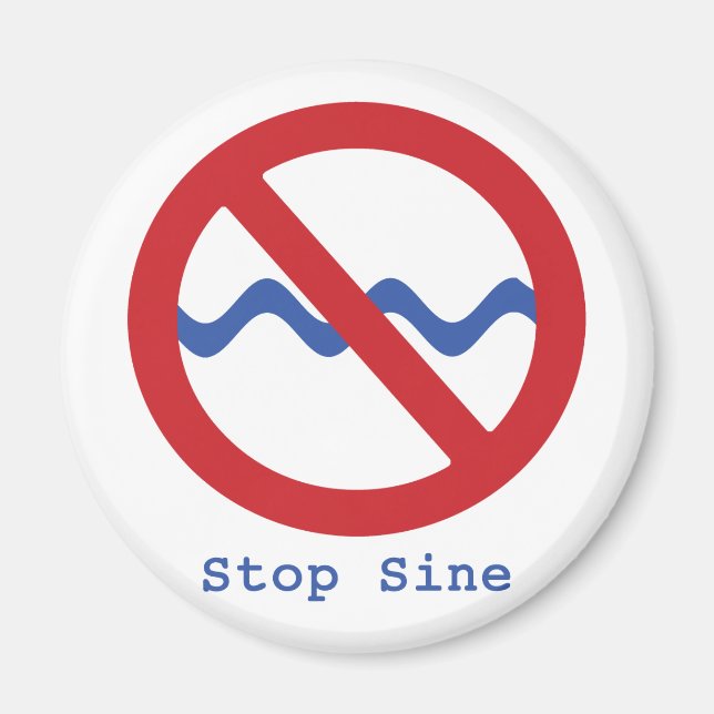 Aimant Arrêter l'aimant de la sine (Devant)