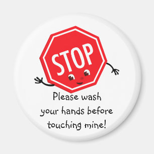 Aimant Arrêtez lavent svp l'aimant