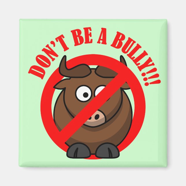 Aimant Arrêtez l'intimidation maintenant : ne pas intimid (Devant)