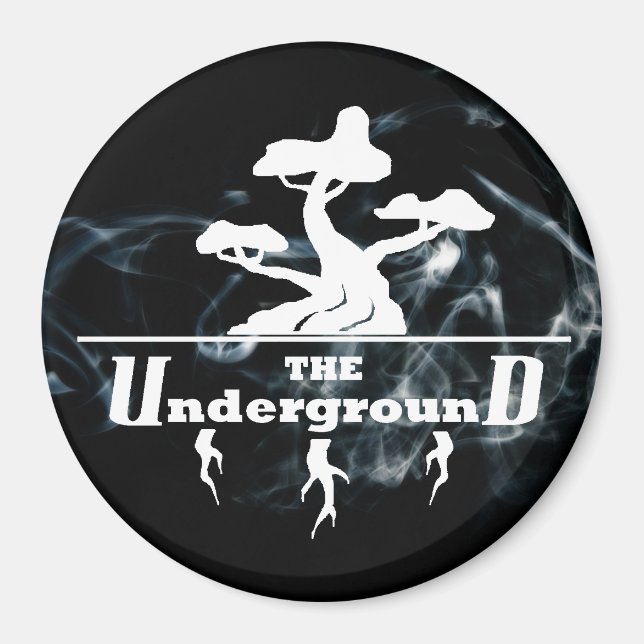 Aimant Arrière - plan de fumée Vaping du logo de l'entrep (Devant)