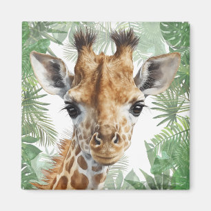 Aimant Arrière - plan de la jungle de Giraffe