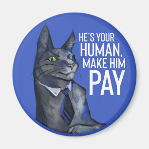 Aimant Arrondi Meow Meow Puffytail Magazine