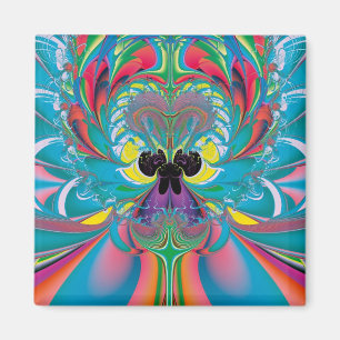 Aimant Art abstrait papillon d'été