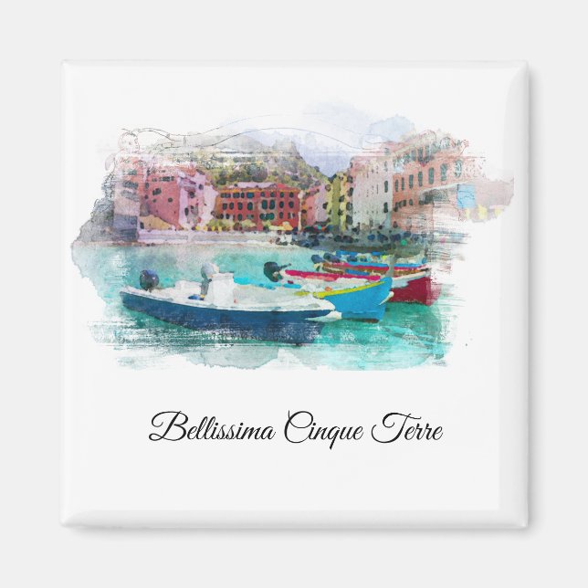 Aimant ** Art AP12 Italie Langue italienne Cinque Terre (Devant)