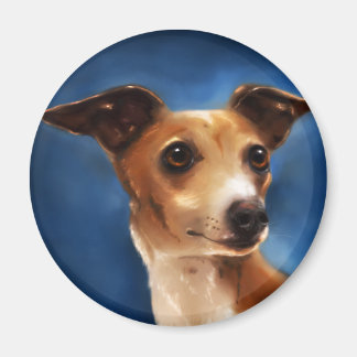 Aimant Art de Chien gris italien - Magnifico
