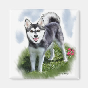 Aimant Art de l'Alaskan Klee Kai