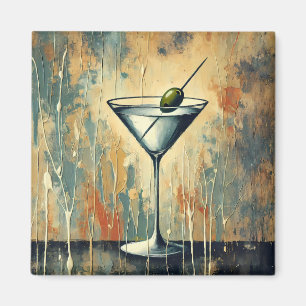 Aimant Art de martini en techniques mixtes du milieu du s