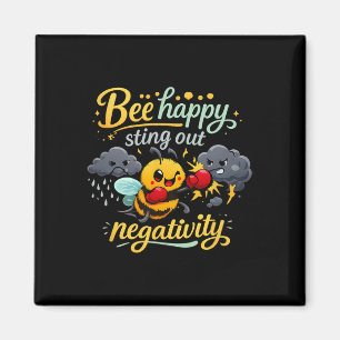 Aimant Art de santé mentale Apiculture Bonheur Piquez la