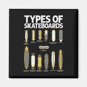 Aimant Art de skateboard drôle pour adolescents garçons f