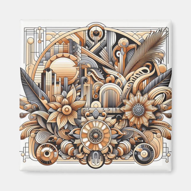 Aimant Art deco design (Devant)