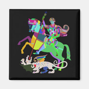 Aimant Art Déco St George le scinque du dragon