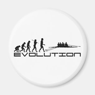 Aimant Art d'évolution de sport aquatique de rameur