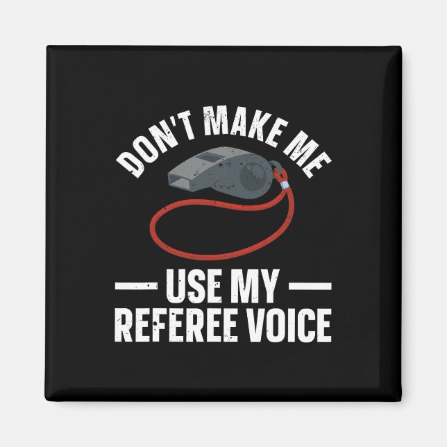 Aimant Art Drôle D'Arbitre Pour Hommes Femmes Sports Ref  (Devant)