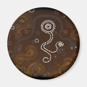 Aimant Art du désert aborigène australien