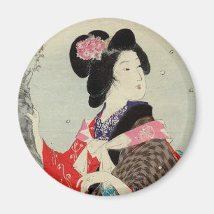 Aimant Art japonais de Madame Suzuki Kason Sakura Japon