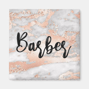Aimant Art Liquide Luxe : Barbier Fusion En Marbre-Encre