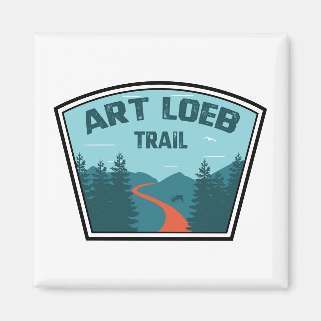 Aimant Art Loeb Trail Caroline du Nord (Devant)